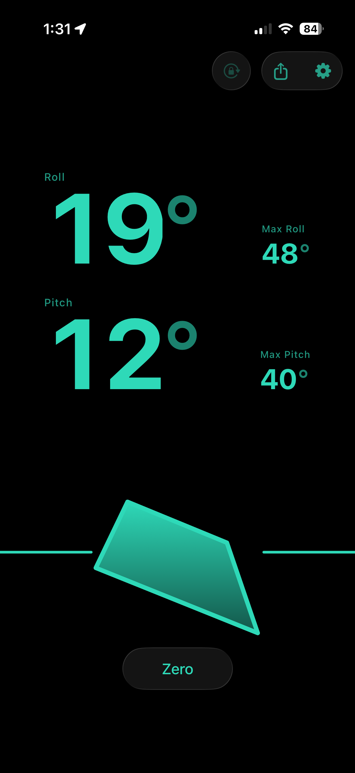 Lean in the teal colorway on an active tilt
