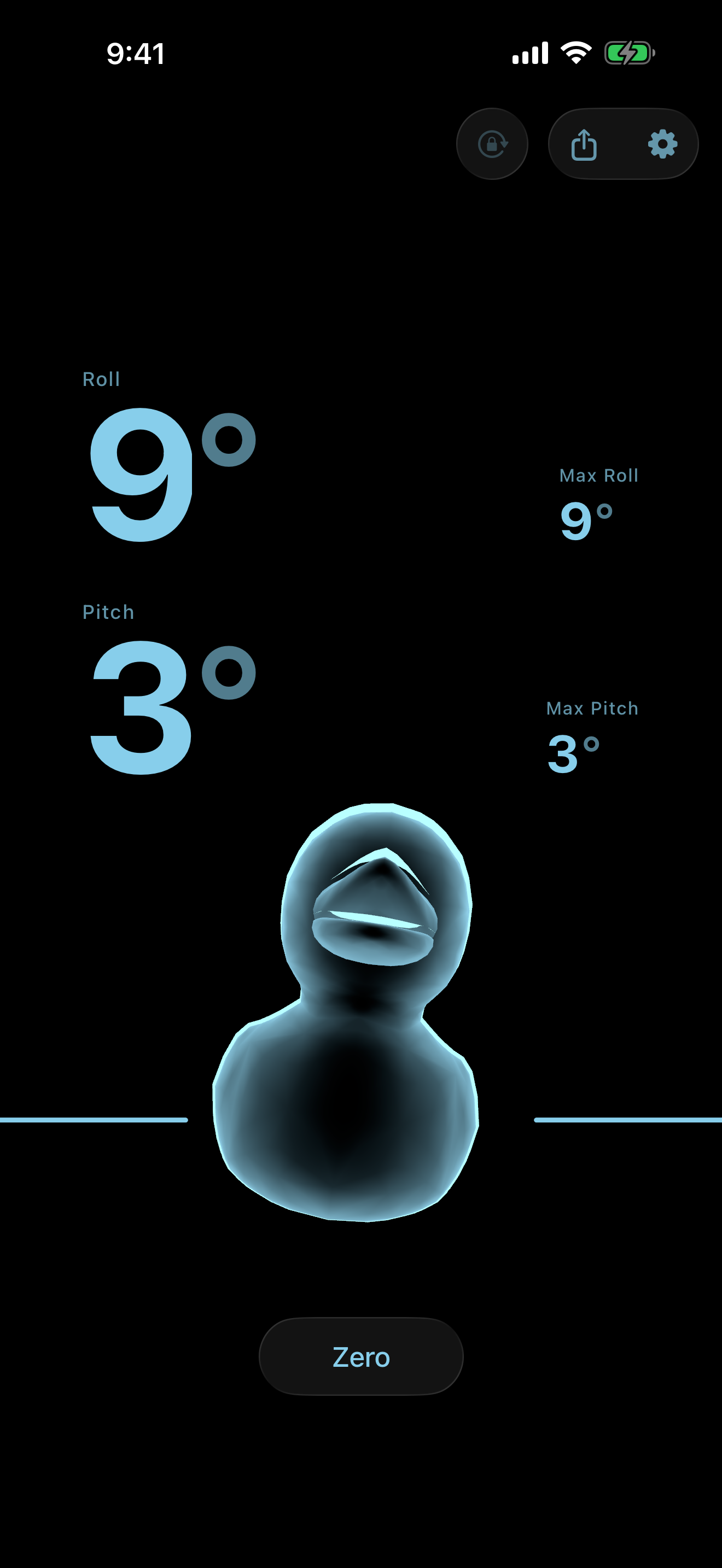 The Rubber Duck rig in the ice blue colorway